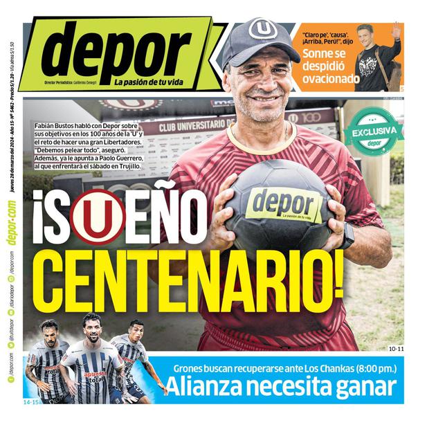 La portada impresa de hoy