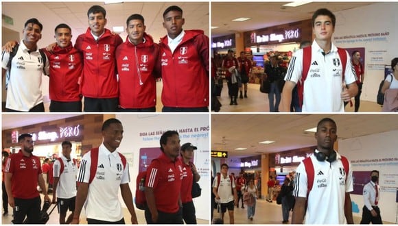 La Selección Peruana Sub 20 viajó a Colombia para el Sudamericano. (Foto: FPF)