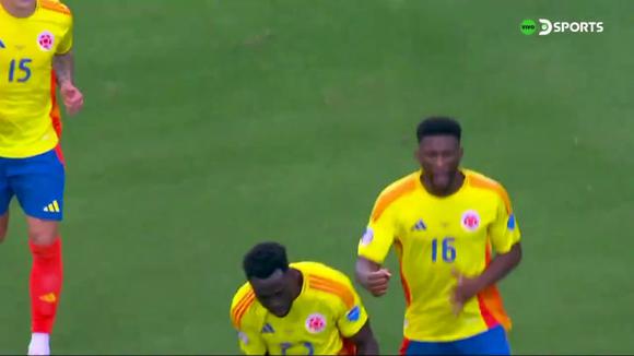 Davinson Sánchez anotó el 2-0 de Colombia vs Costa Rica por la Copa América 2024. (Vídeo: Dsports).