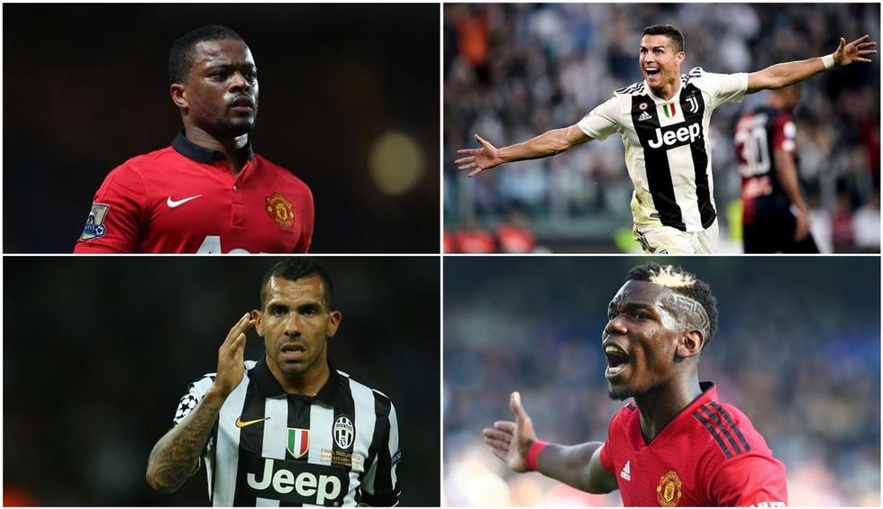 Juventus vs Manchester United: los cracks que jugaron en ambos equipos.
