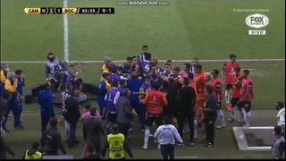 Tensión en Porto Alegre: caliente gresca durante revisión de gol del ‘Xeneize’ en el VAR [VIDEO]