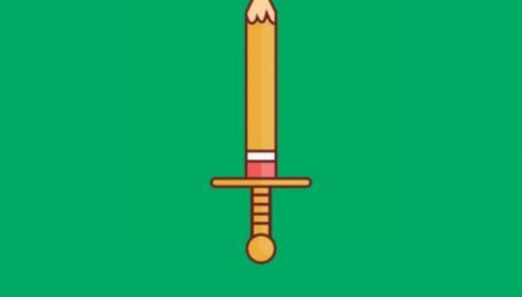 En esta imagen hay dos opciones: el lápiz y la espada. ¿Qué ves primero? (Foto: MDZ Online)
