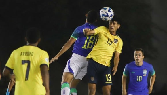 Ecuador vs. Brasil en partido por el Sudamericano Sub-17. (Foto: Selección de Ecuador)