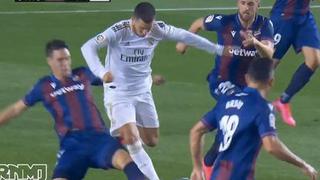 Y el árbitro ni se inmutó: revelan el preciso momento de la nueva lesión de Hazard con el Madrid ante el Levante [VIDEO]
