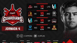 League of Legends: Claro Guardians League EN VIVO, todos los partidos de la Jornada 4