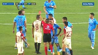 Tras una falta contra Hernán Novick: Christian Velarde se va expulsado en el ‘U’ vs. ADT [VIDEO]