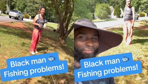 VIDEO VIRAL | El pescador también contó que un "hombre blanco" se le acercó para preguntarle lo mismo que Tanya Petty. (Foto: @fishingbay2ga/TikTok)