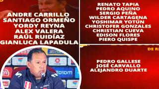 Selección peruana: Juan Reynoso ofreció inmensa lista de convocados