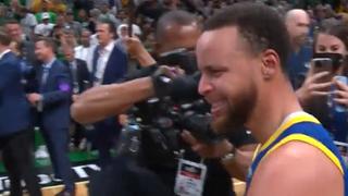 Stephen Curry rompió en llanto tras el campeonato de Golden State Warriors