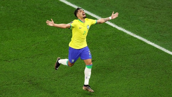 Lucas Paquetá marcó el 4-0 de Brasil ante Corea del Sur por el Mundial Qatar 2022. (Foto: Getty Images)