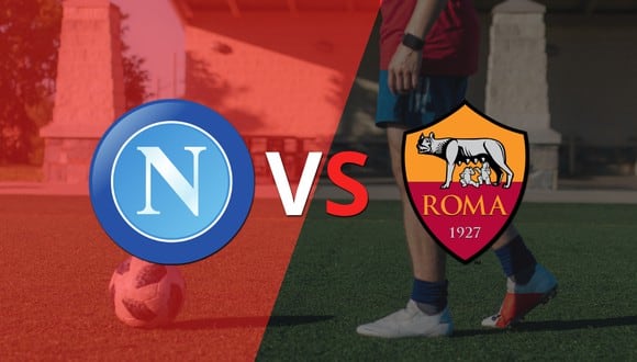 Termina el primer tiempo con una victoria para Napoli vs Roma por 1-0