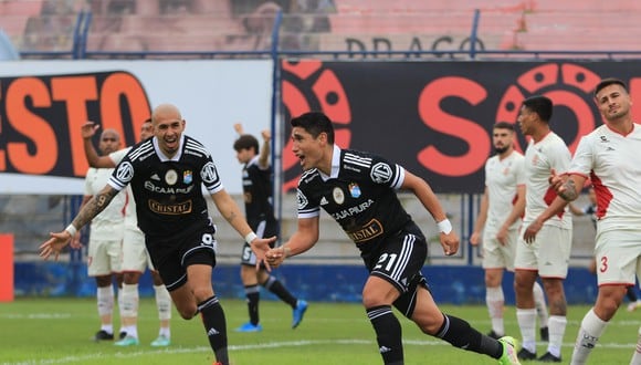 Irven Ávila marcó un doblete para Sporting Cristal ante UTC en el 2021. (Foto: Liga de Fútbol Profesional)