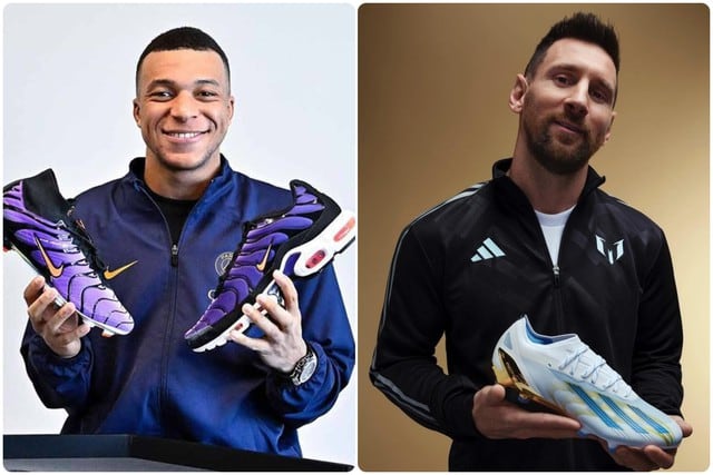 Las estrellas de Nike vs. Adidas: con Mbappé ante Messi, así se jugaría un partido entre las marcas.