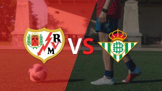 Termina el primer tiempo con una victoria para Betis vs Rayo Vallecano por 1-0