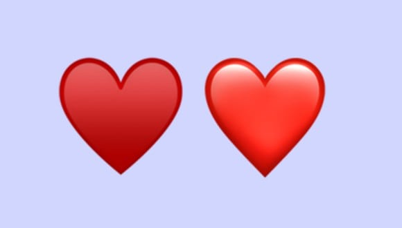 ¿Sabes por qué hay dos emojis del corazón rojo en WhatsApp? ¿En qué se diferencian? (Foto: Emojipedia)