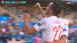 ‘La Roja’ ya piensa en octavos: gol de Sarabia para el 3-0 de España vs. Eslovaquia por la Euro [VIDEO]