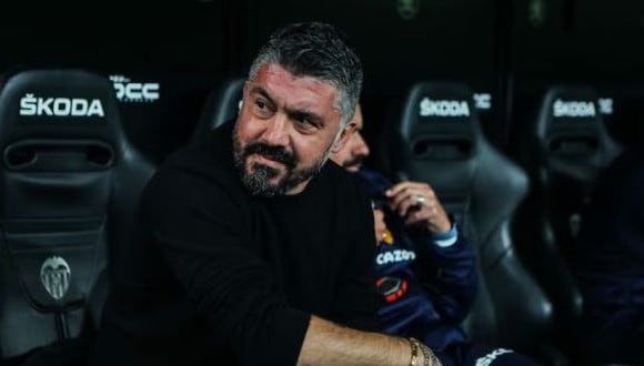 Gennaro Gattuso es el actual entrenador del Valencia. (Foto: AFP)