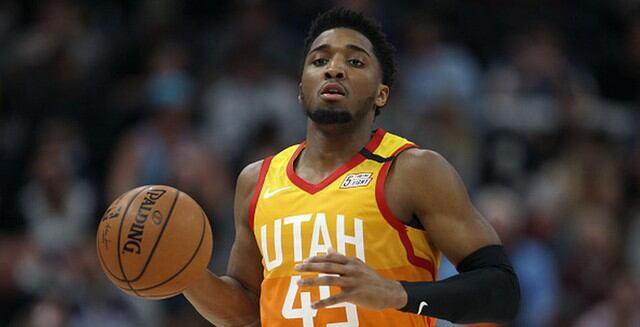 Donovan Mitchell de Utah Jazz para el Team Giannis. (Getty Images)