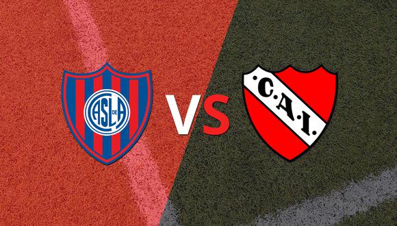 Termina el primer tiempo con una victoria para Independiente vs San Lorenzo por 1-0