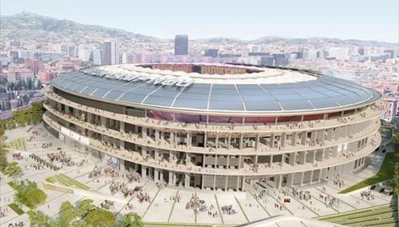Diseño del nuevo Camp Nou dentro del 'Espai Barça'. (Foto: FCB)