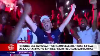 Hinchas se descontrolan tras el pase del PSG a final de la Champions League
