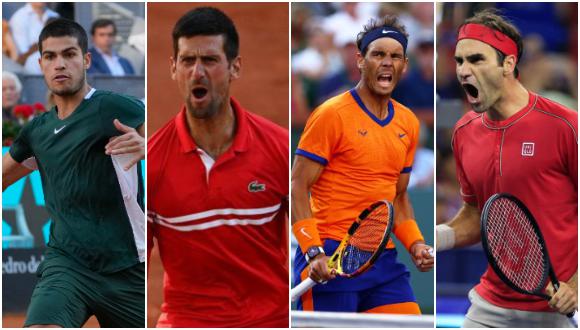 Carlos Alcaraz cautiva a los fanáticos del tenis, tal como Novak Djokovic, Rafael Nadal y Roger Federer. (Foto: AP/AFP)