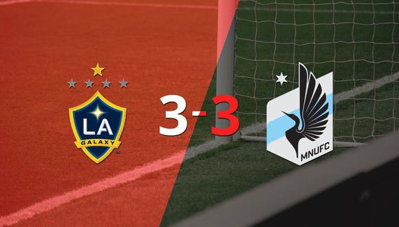 Con doblete de Javier Hernández, LA Galaxy empató con Minnesota United 3-3