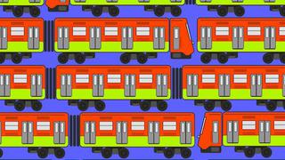 Solo para expertos: ubica los 4 trenes que son distintos a los demás lo más rápido posible
