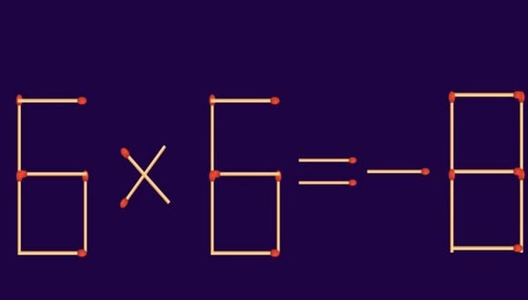 En esta ecuación debes agregar solo 4 fósforos para lograr corregir la ecuación.| Foto: fresherlive