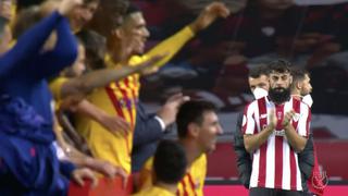 La imagen que te romperá el corazón: Villalibre aplaudió a Barcelona tras perder la Copa del Rey [VIDEO]