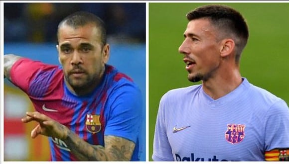 El FC Barcelona comunicó que Alves ni Lenglet se reincorporarán a los trabajos este martes. (Foto: AFP)