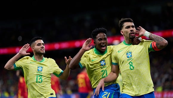 España empató 3-3 ante Brasil en partidazo amistoso jugado en el Estadio Santiago Bernabéu. (Foto: Getty Images)