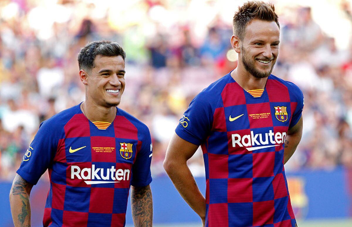 Coutinho culmina su préstamo en Bayern a fines de temporada y Rakitic contrato en 2021. (Getty)