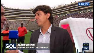 Jean Ferrari sobre las contrataciones de Alianza Lima: “Es problema de ellos, igual le vamos a ganar” [VIDEO]