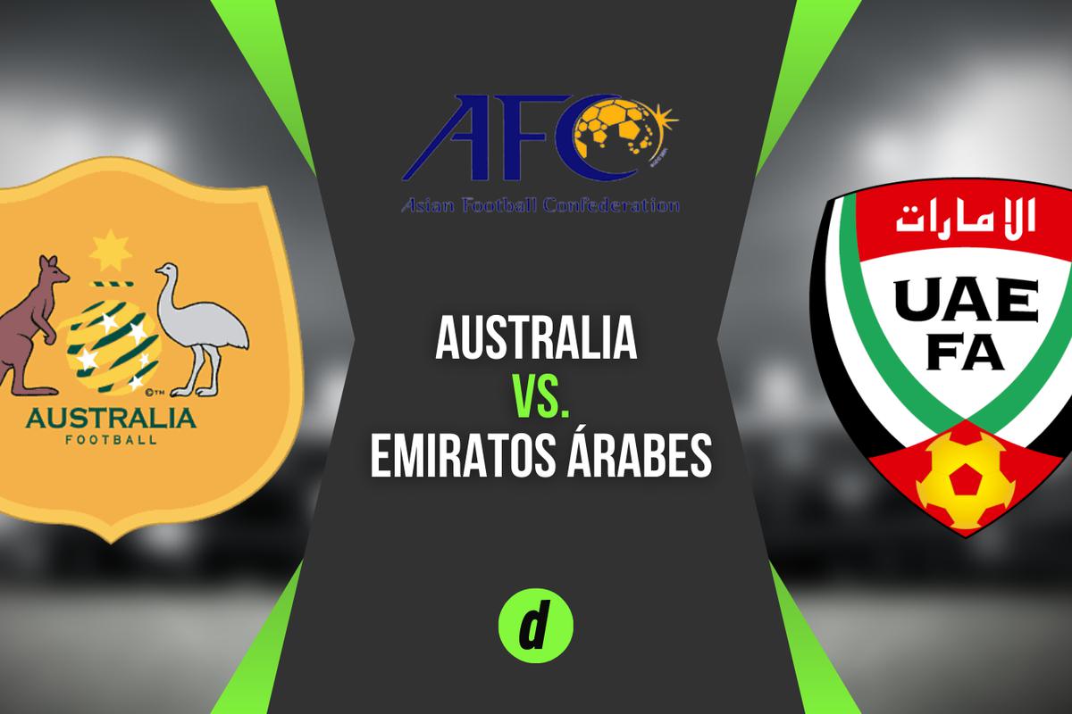 ¿Cuándo se enfrenta Emiratos Árabes Unidos vs Australia