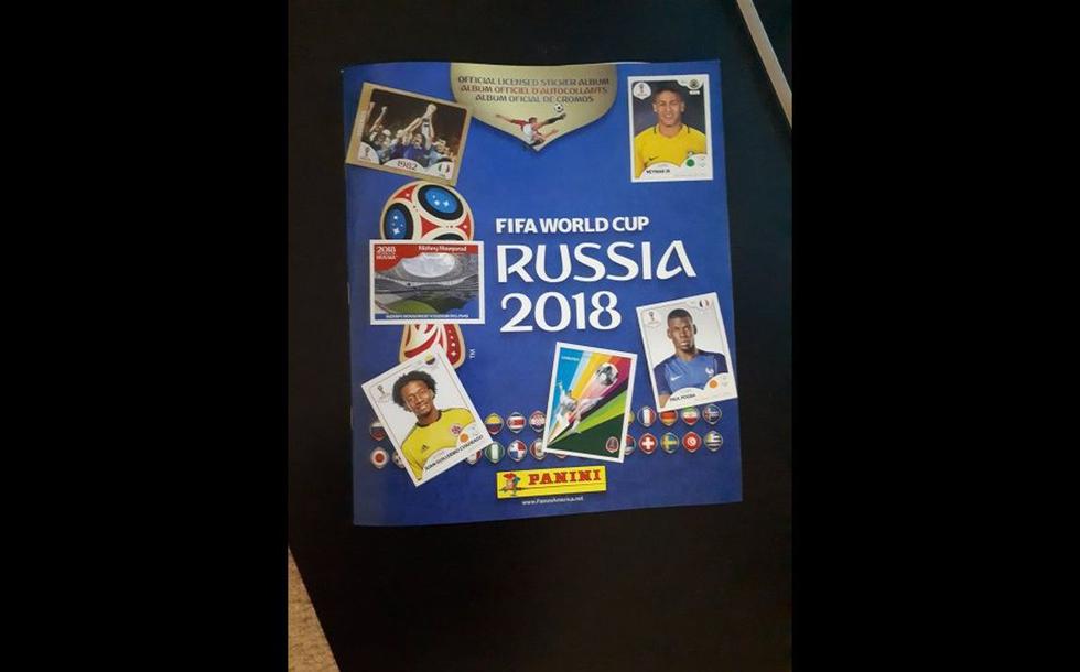 Así luce a detalle el álbum Panini y sus figuras de venta del Mundial de Rusia. (Foto: Redes sociales)