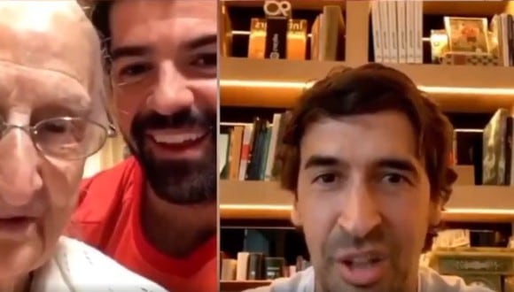 La sorpresa de Raúl a anciana fanática del Real Madrid. (Video: Diario AS)