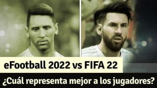 eFootball 2022 vs FIFA 22: ¿En cuál de ambos juegos los jugadores se ven mejor?