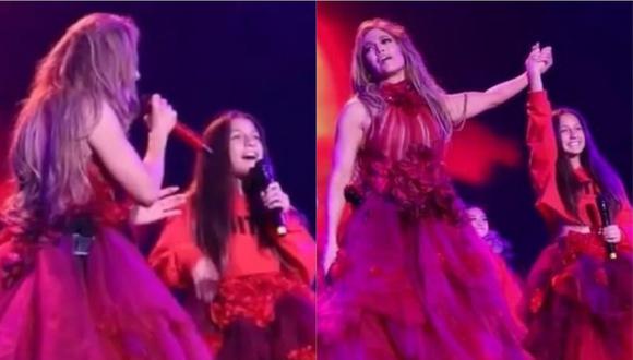 Jennifer Lopez compartió emotivo momento junto a su hija Emme sobre el escenario. (Foto: Captura de video)