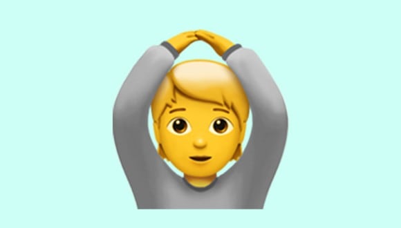 Conoce el verdadero significado de la persona con las manos sobre la cabeza en WhatsApp. (Foto: Emojipedia)