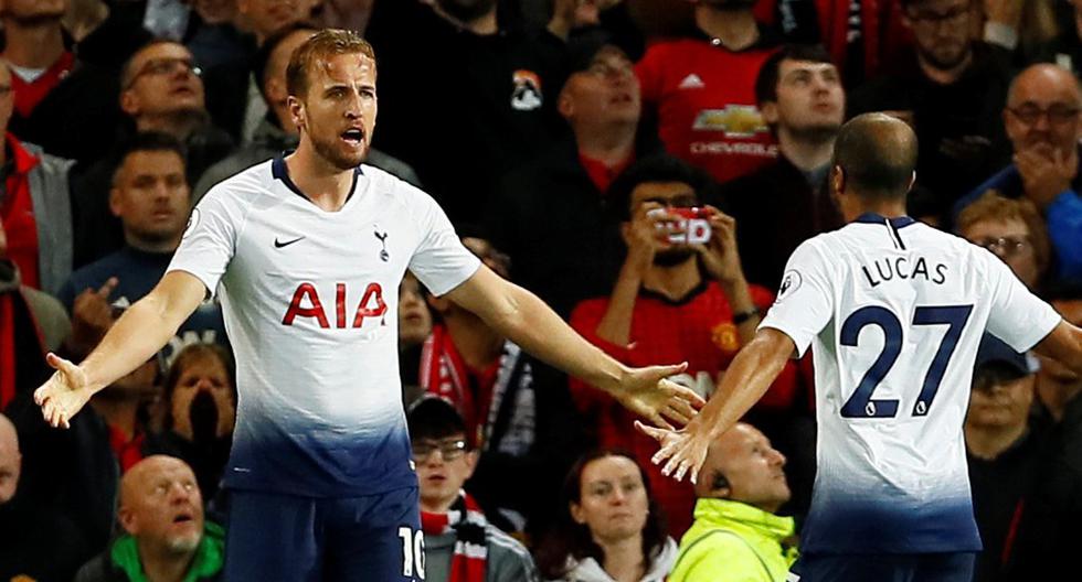 Manchester United vs. Tottenham: goles de Harry Kane y Lucas Moura en