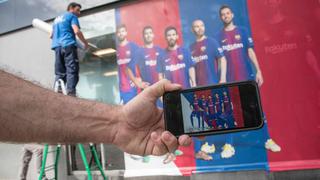 Ya no más Neymar: Barcelona retiró imagen del crack en el Camp Nou [VIDEO]