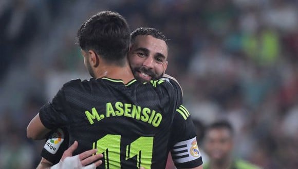 Gol de Marco Asensio para el 3-0 de Real Madrid sobre Elche por LaLiga. (Foto: AFP)