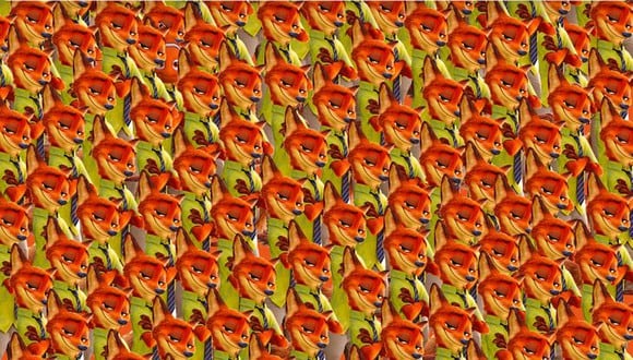 Buscando a Nemo entre los Nick Wilde: ¿podrás ubicarlo en el reto viral en menos de 10 segundos? (Foto: Genial.Guru)