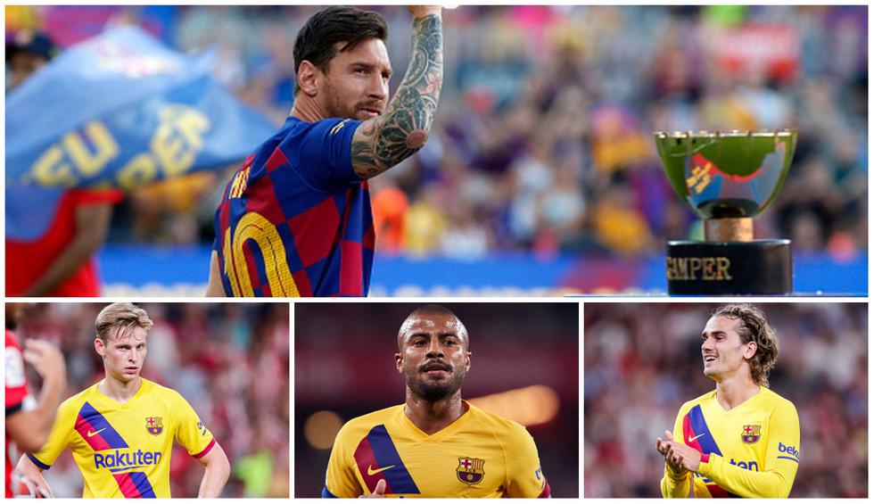 El posible '11' del Barcelona con Messi y Griezmann. (Getty)