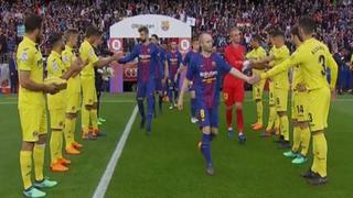 Les cumplieron el sueño: Barcelona es homenajeado por Villarreal con el pasillo en el Camp Nou [VIDEO]