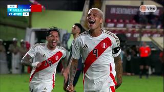 ¡Anotación histórica! El gol de Paolo Guerrero para el 4-1 de Perú sobre República Dominicana