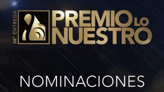 Lista completa de los nominados a Premios Lo Nuestro 2022