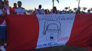 Del cielo a Miami: Peredo, presente en las banderolas de Perú para el partido contra Croacia [FOTOS]