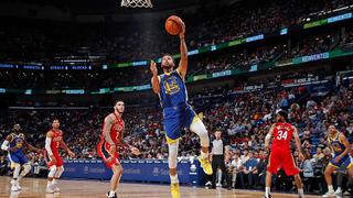 Liderados por Curry: los Warriors derrotaron por 134-123 a los Pelicans y consiguieron su primer triunfo de la temporada